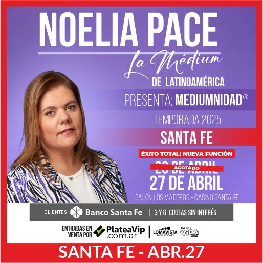 Noelia Pace, La Médium - Santa Fe - Abr.27 - CCM