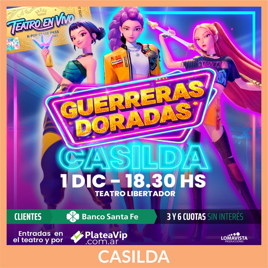 Guerreras Doradas - Casilda - Dic.1 - TLC