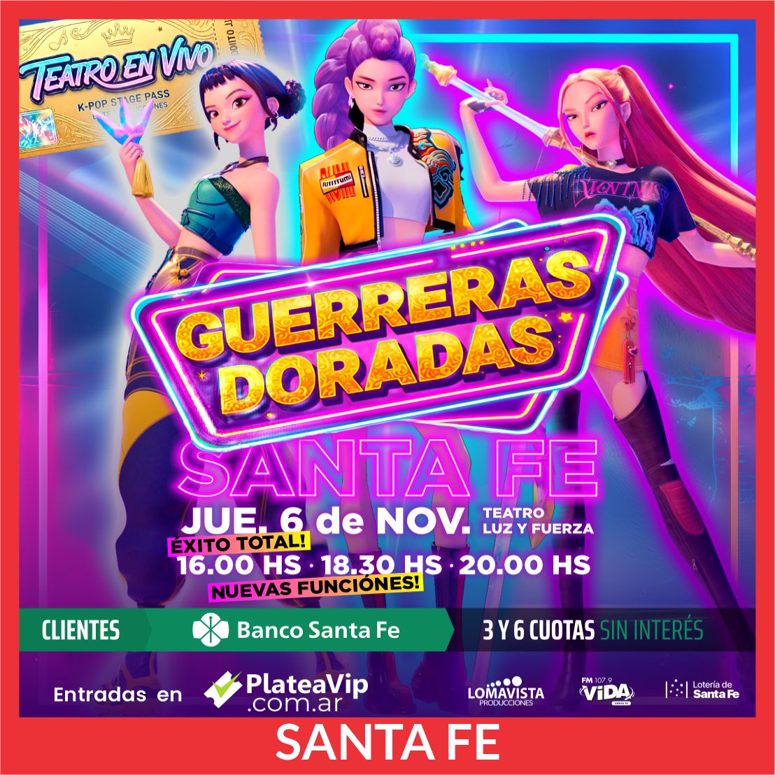 Guerreras Doradas - Santa Fe - Nov.6 - TLF